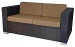 
Черен диван от ратан 164-2609